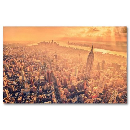 Αφίσα (Νέα Υόρκη, αξιοθέατα, θέα, πόλη, αρχιτεκτονική, κτίρια, Νέα Υόρκη, πανοραμικός)